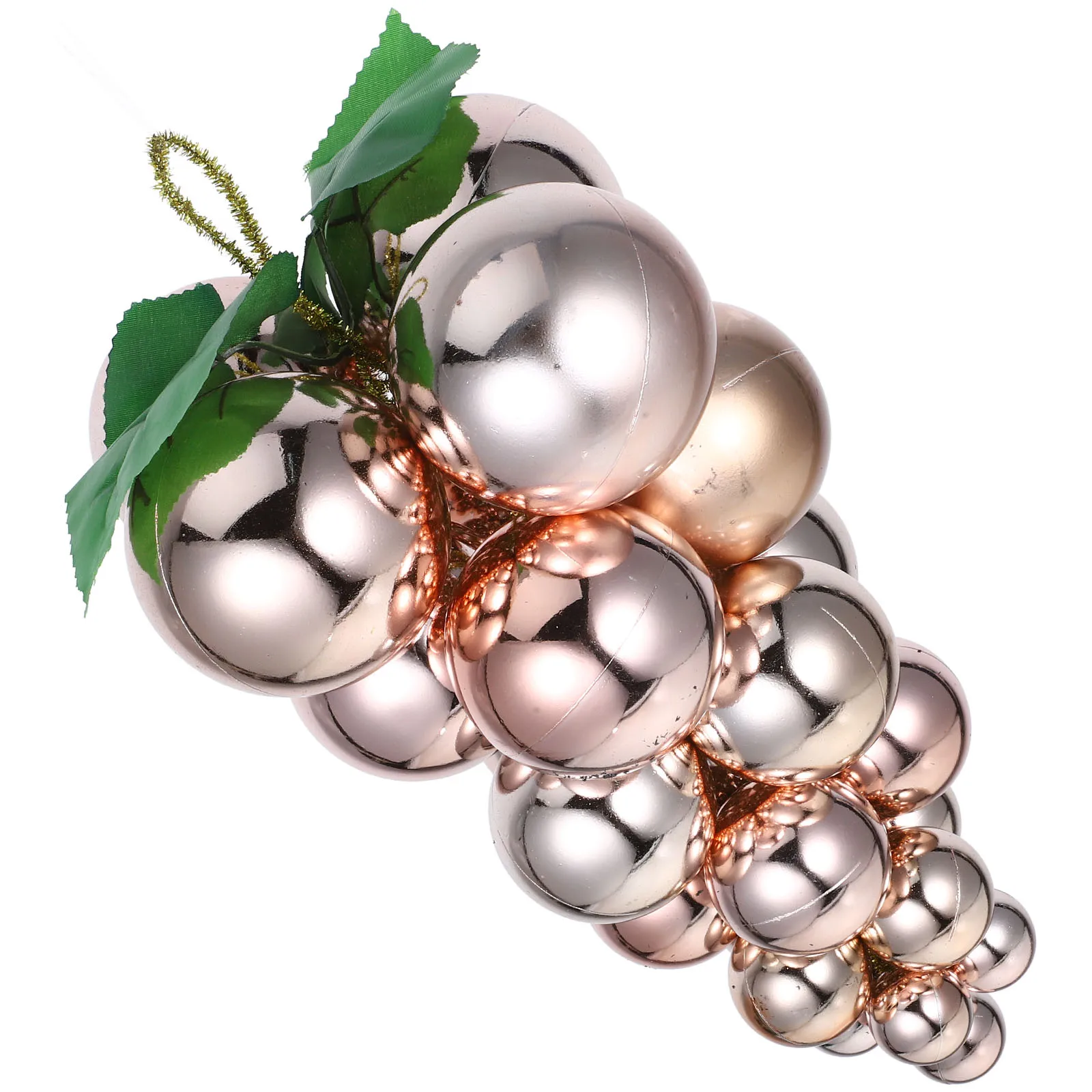 

Christmas Tree Pendant Bright Green Plastic Balls for Decorations Hanging Ornaments Artificial Grape Accessories Versatile