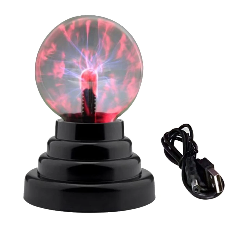 

Nightlight Table Lamp Kids Desktop Plasma Ball Disco Party USB Home Decoration Light Glowing Gift Globe Sound Touch Activated