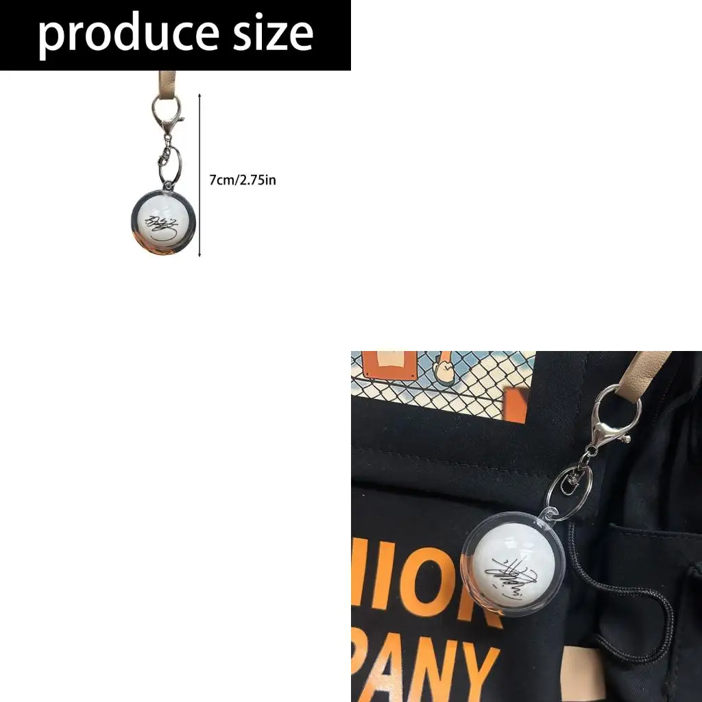 

Подвеска для подвески с подвеской для подвески Keyring Pingpong Ball Ball Ball Cheyring