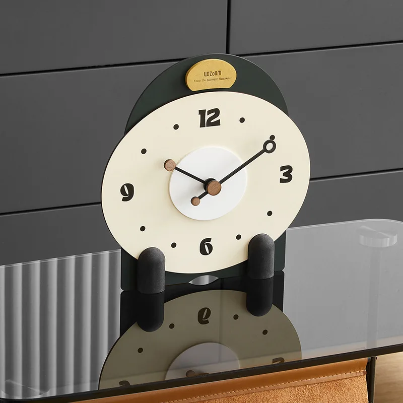 Living room bedroom desk clock household desktop light luxury simple desk clock entrance wine cabinet decorative ornament