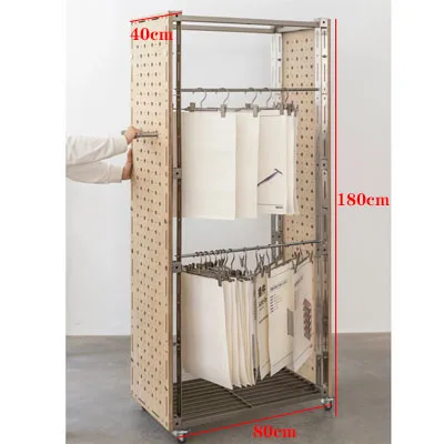 Commercial hanger floor to ceiling overnight clothes rack display rack storage rack