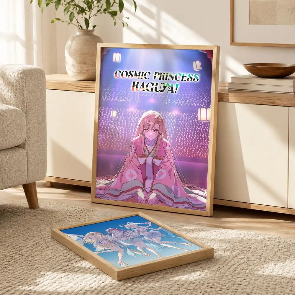 !CosmicS Princess Kaguya! Poster Modern PP Paper Wall Decorative for Cafe Office Bar Home Wall Decor Gift