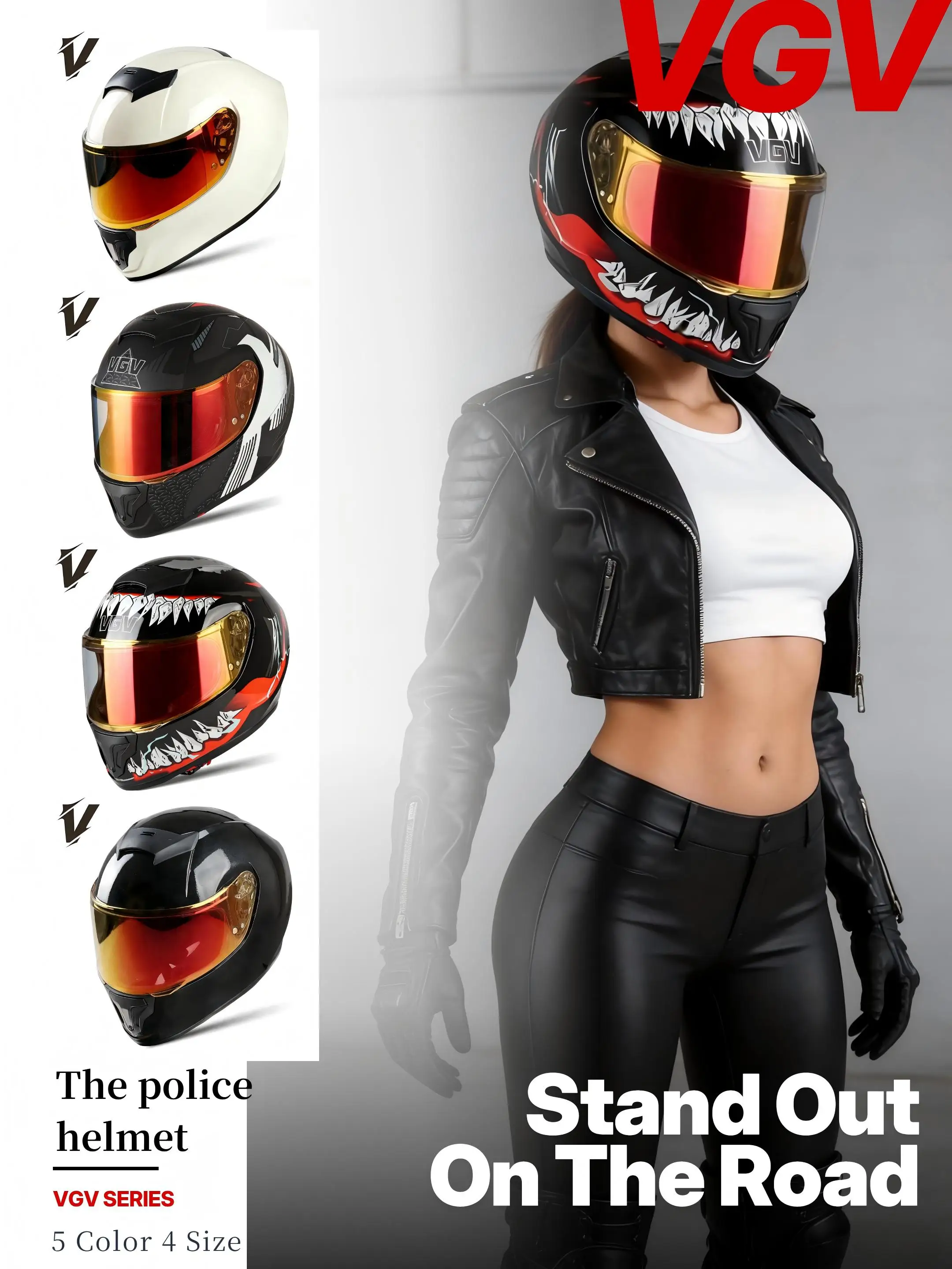 

Мотоциклетный шлем VGV L02, универсальный для мужчин и женщин, всесезонный, персонализированный, для гонок, ежедневных городских поездок и круизов.