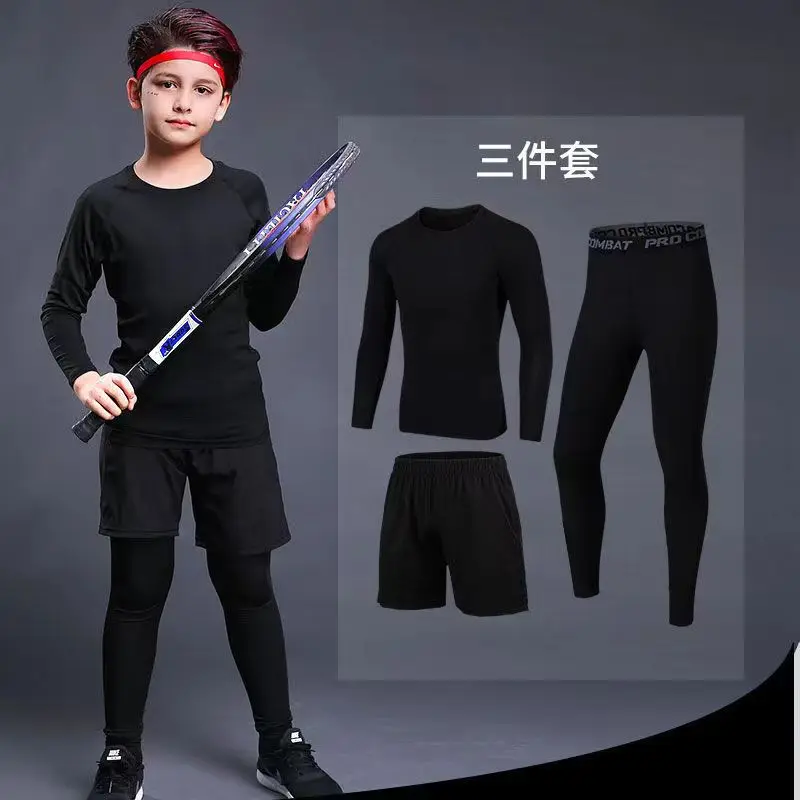 baseball Quick-Dry kids Sports Suits Boys strong elasticity running Sets Kids football Outfits basketball jogging Clothing