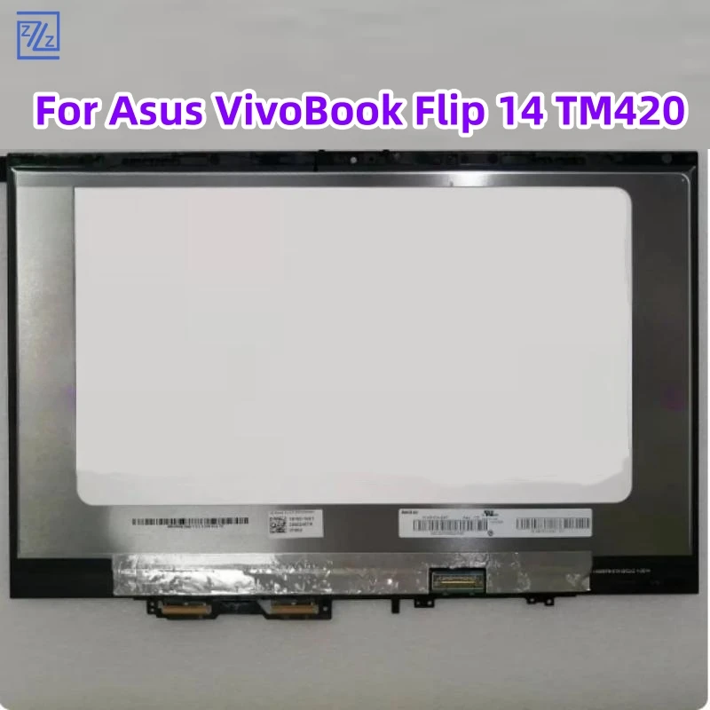 Imagem -02 - Conjunto de Exibição Digitalizador Lcd Touch Screen 140 Apto para Asus Vivobook Flip 14 Tm420 Tm420u Tm420i Tm420ia