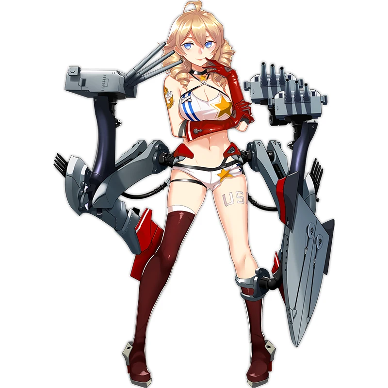 ثلاثة راتلز CYX15 الأكثر اكتمالا Azur Lane PVC أنيمي ملصق لسيارة دراجة نارية محمول ملصقات الحائط الشارات
