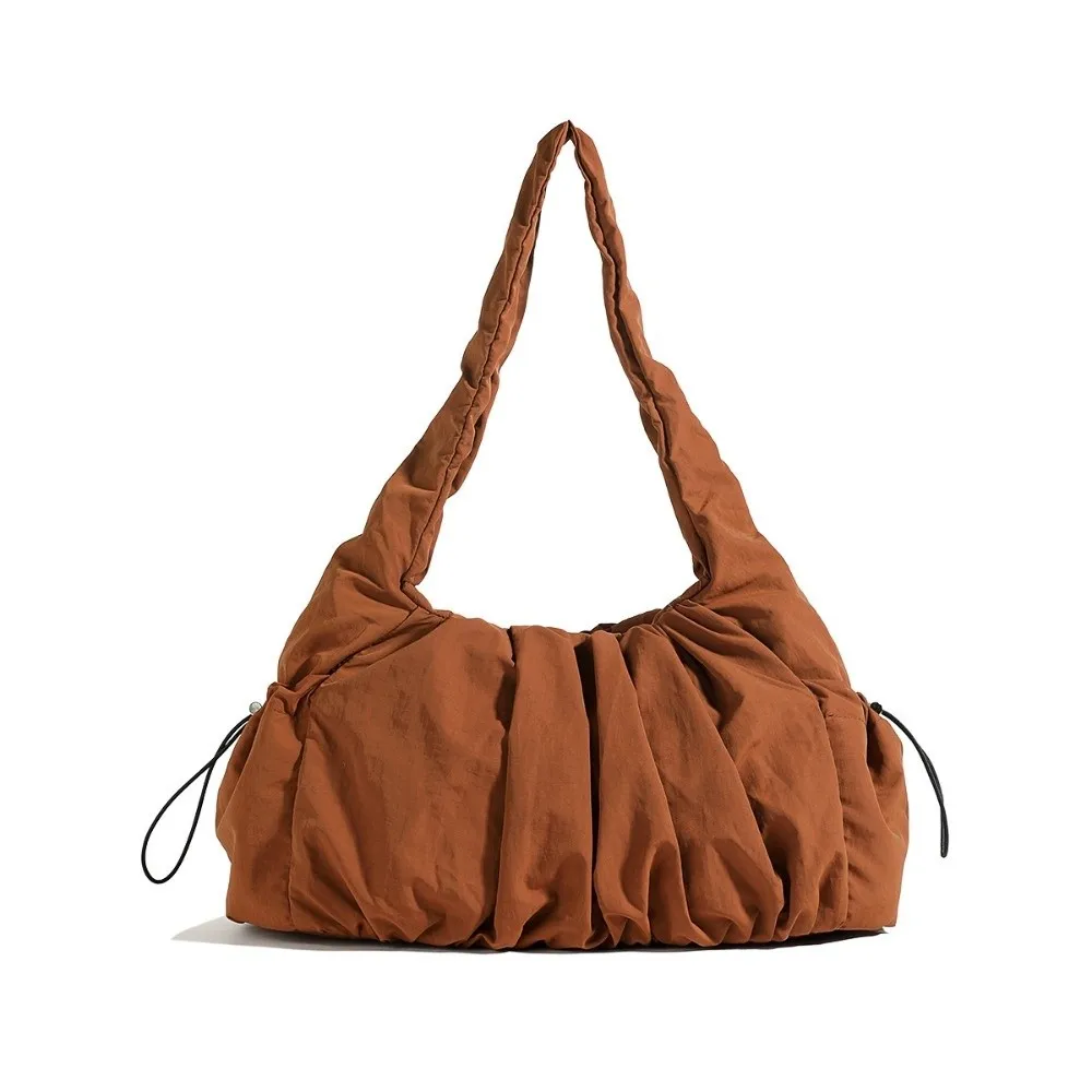 

Casual Nylon Cloud Shoulder Bag Drawstring Large Capacity Cloud Tote Bag Korean Ins Style Personality Cloud Handbag Women