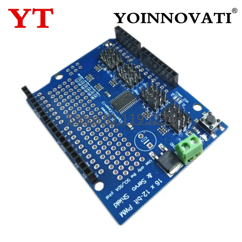 Servo Shield 16 Channel 12-bit PWM/Servo Driver-I2C Interface PCA9685