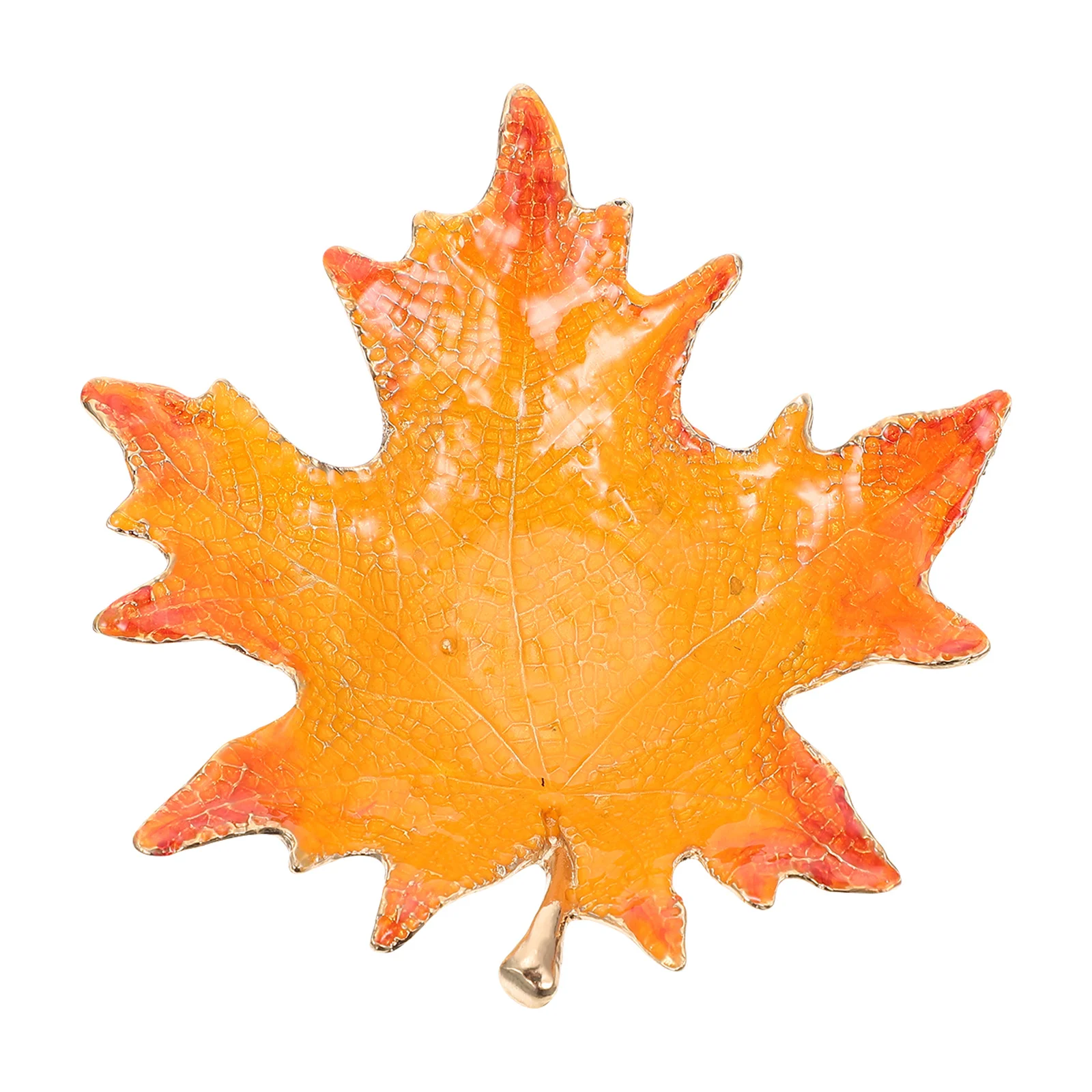 Maple Leaf Shape Jewelry Tray Decorative Jewelry Holder Desktop Storage Plate Durable Desktop Decor Storage Plate