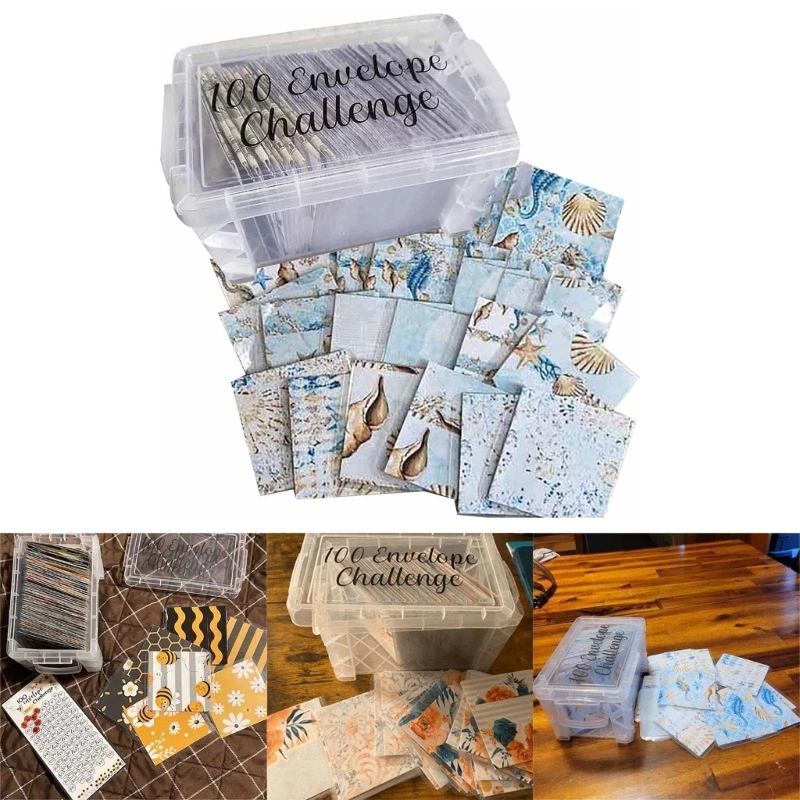 100 Envelope Challenge Box Set Engaging Savings Challenge Completes Set of 100 Envelopes for Financial Success for Child