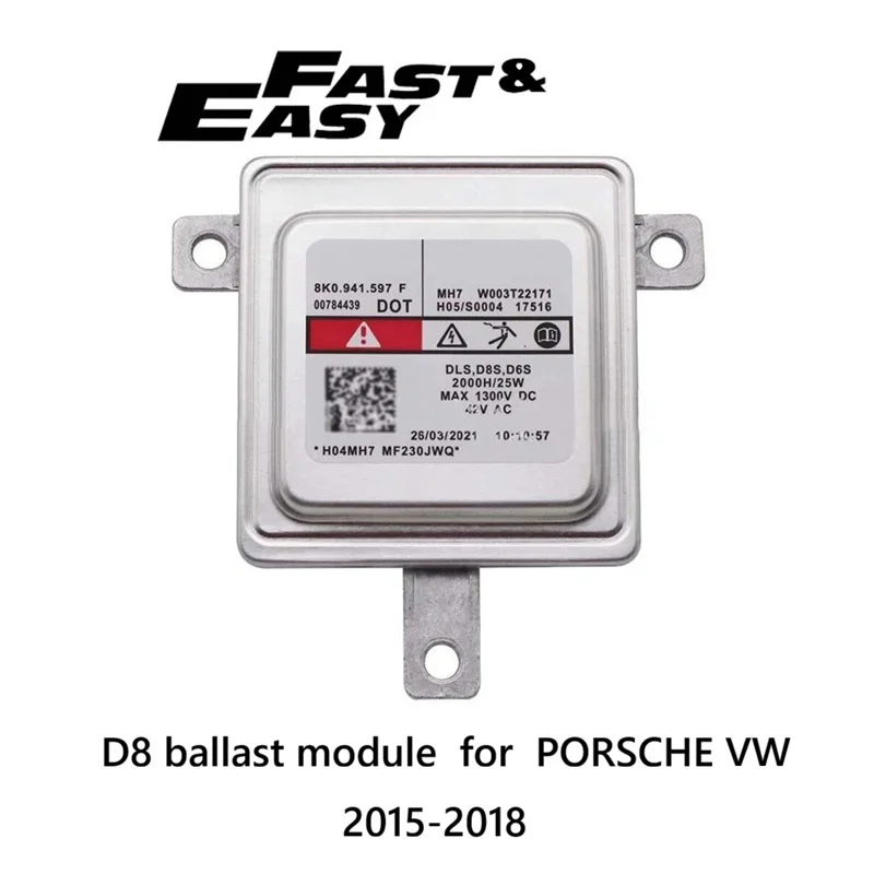 Новый ксеноновый балластный модуль HID D8 8K0.941.597 F W003T22171 для фар PORSCHE и VW 2015-2018 годов выпуска