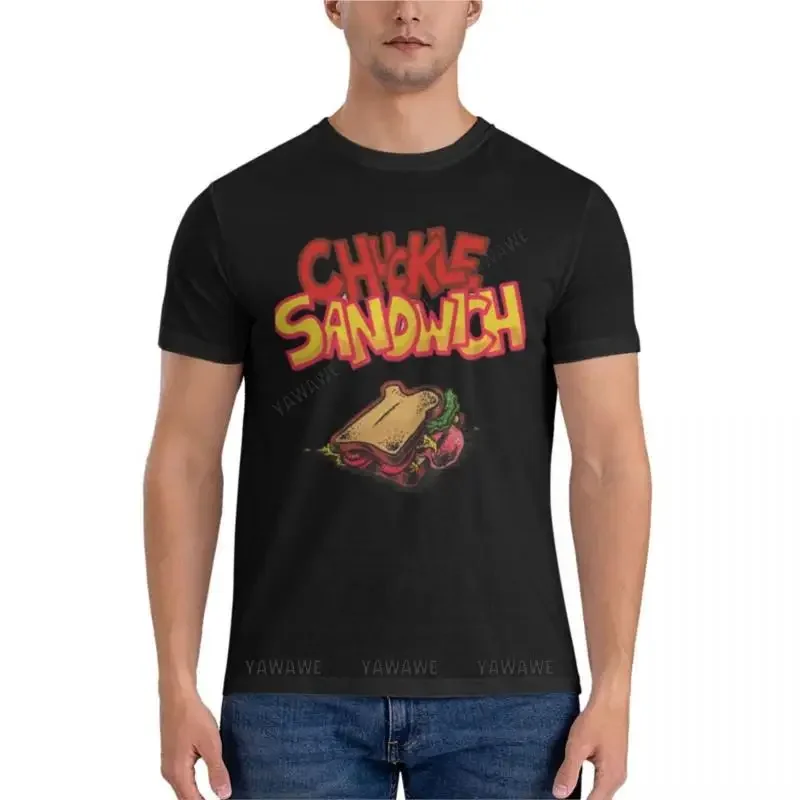 summer men t-shirt brand top chuckle sandwich Classic T-Shirt Short sleeve boys white t shirts