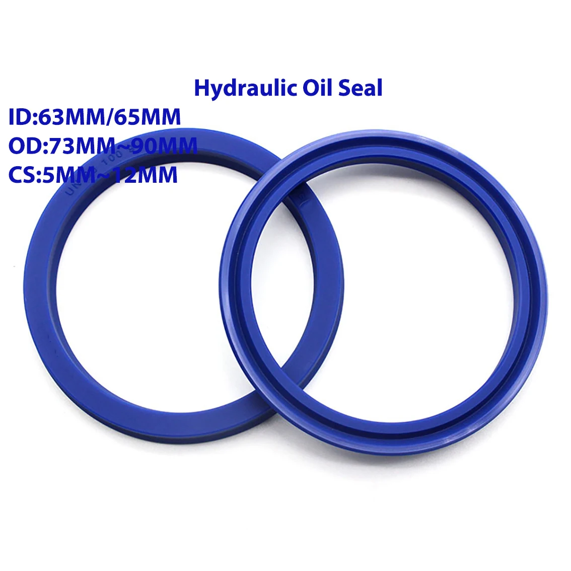ID 63mm/65mm UN/UHS/UNS Y Type Ring Polyurethane (PU) Hydraulic Oil Seal Cylinder Piston Sealing Ring Gasket OD 73mm-90mm