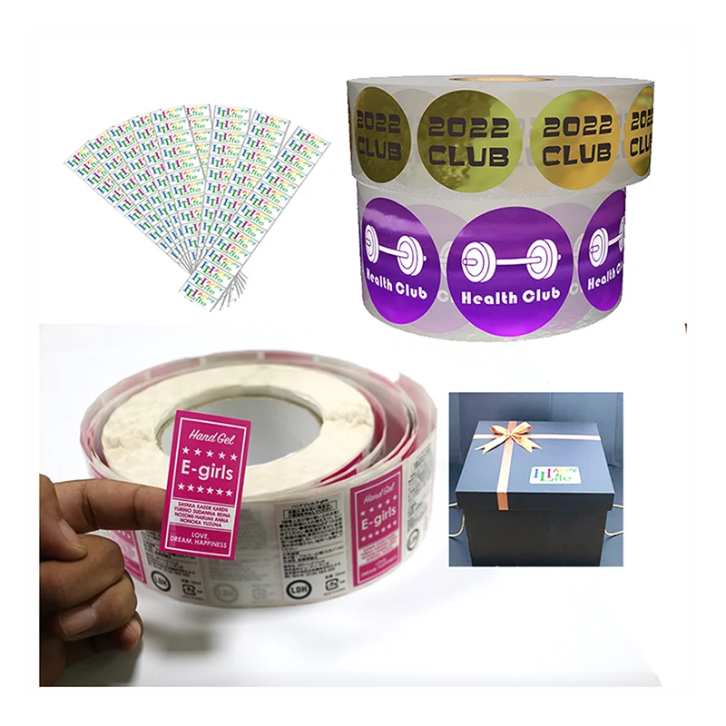 

Waterproof Plastic Round Sticker, Adhesive Paper Label