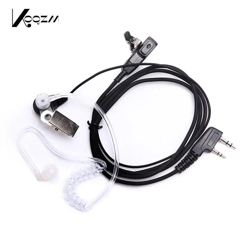 

2 Pin PTT MIC Headset Covert Acoustic Tube In-ear Earpiece For Kenwood TYT Baofeng UV-5R BF-888S CB Radio Accessories