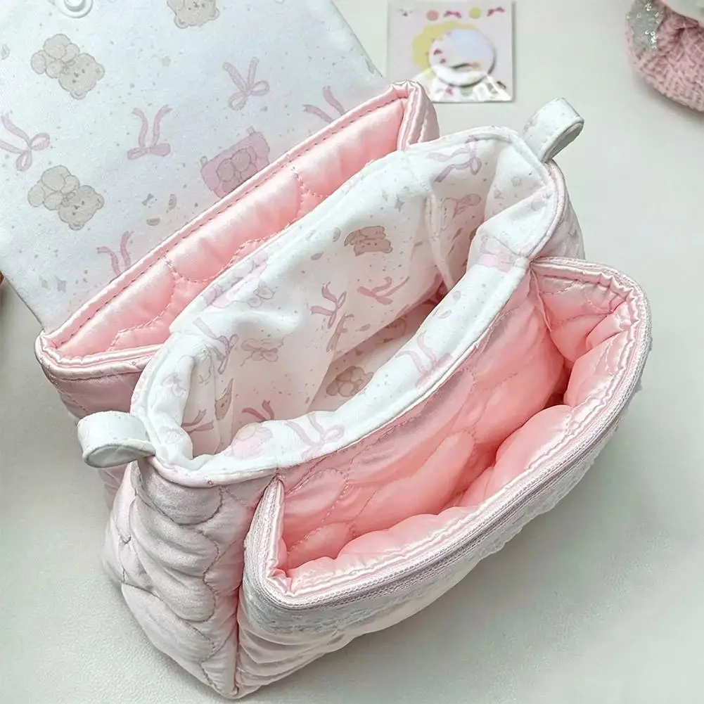 Kawaii Niedliche Bären-Schultertasche, Herz-Stepp-Handtasche, 3-lagiger Spitzen-Aufbewahrungsbeutel für Frauen und Mädchen, Handtasche im koreanischen Stil – Detail 9