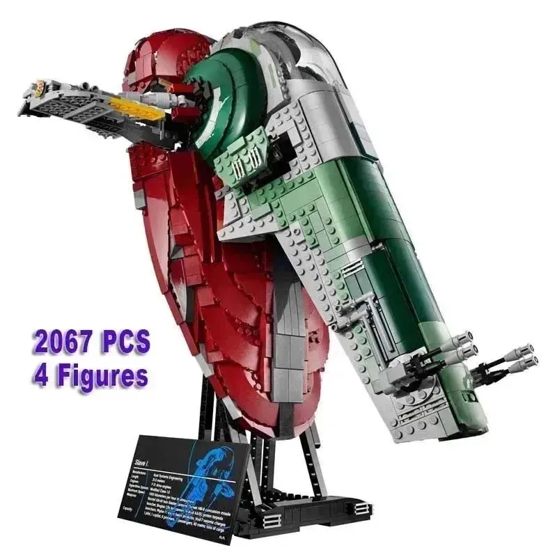 

1996 PCS Slave 1 ClassicsStar Destroyer Building Block Display Bricks Educational Toy Birthday Christmas Gift For Kid Boy Adult