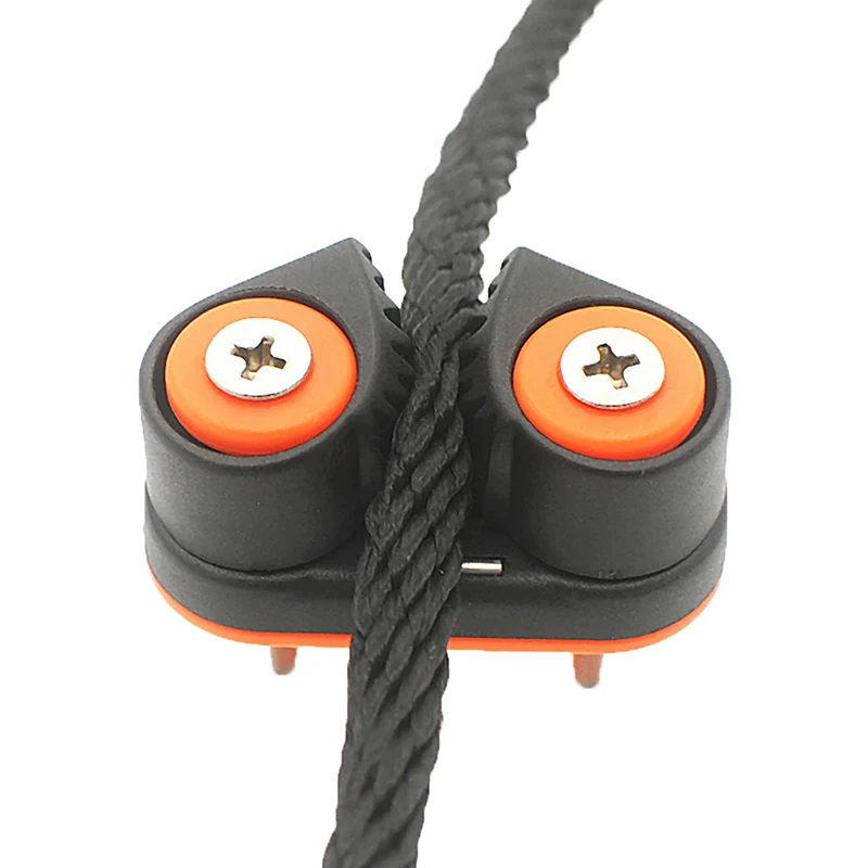 **2 Row Ball Bearing Cam Cleat Pilates Equipment Pulley Rope Clamp Marine Boat Fast Entry Rope Wire Fairlead Sailing Sailboat