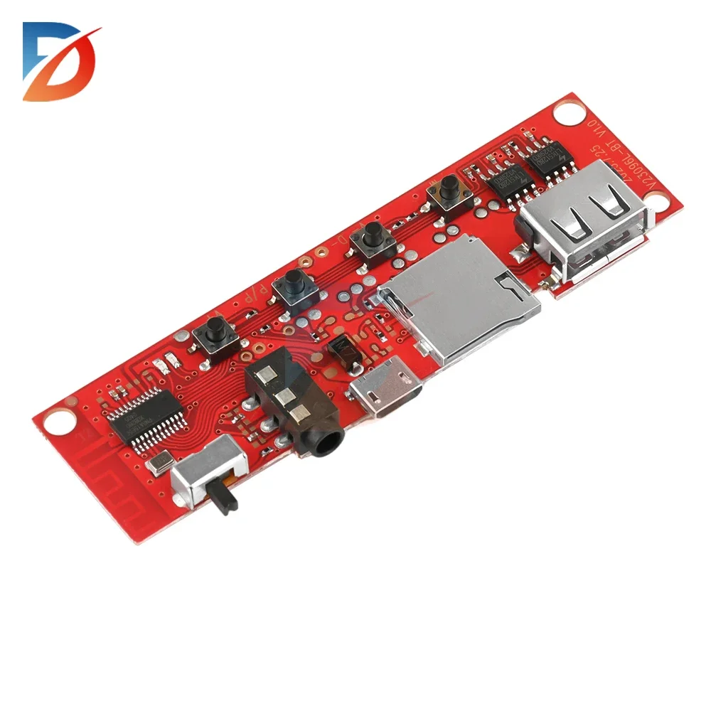 Micro USB 5V multi-function Bluetooth audio amplifier board V96 dual amplifier DIY circuit board multi-function colored lights