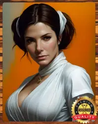 Sandra Bullock - Painting - Art To Be Signed - Metal Sign