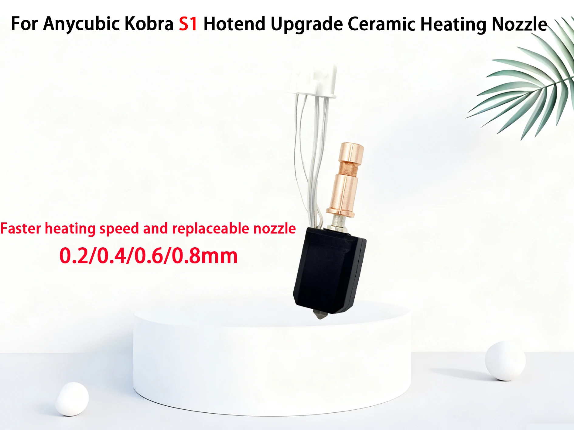 

Совместимость Hardcore: 3D-принтер S1 Special Hotend, стабильный выход для любого слоя эффективного печати: Hotend S1, Temperat