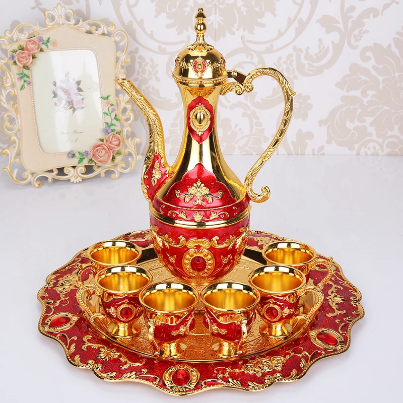 European style barware Russian ornament set court vintage home creative alloy