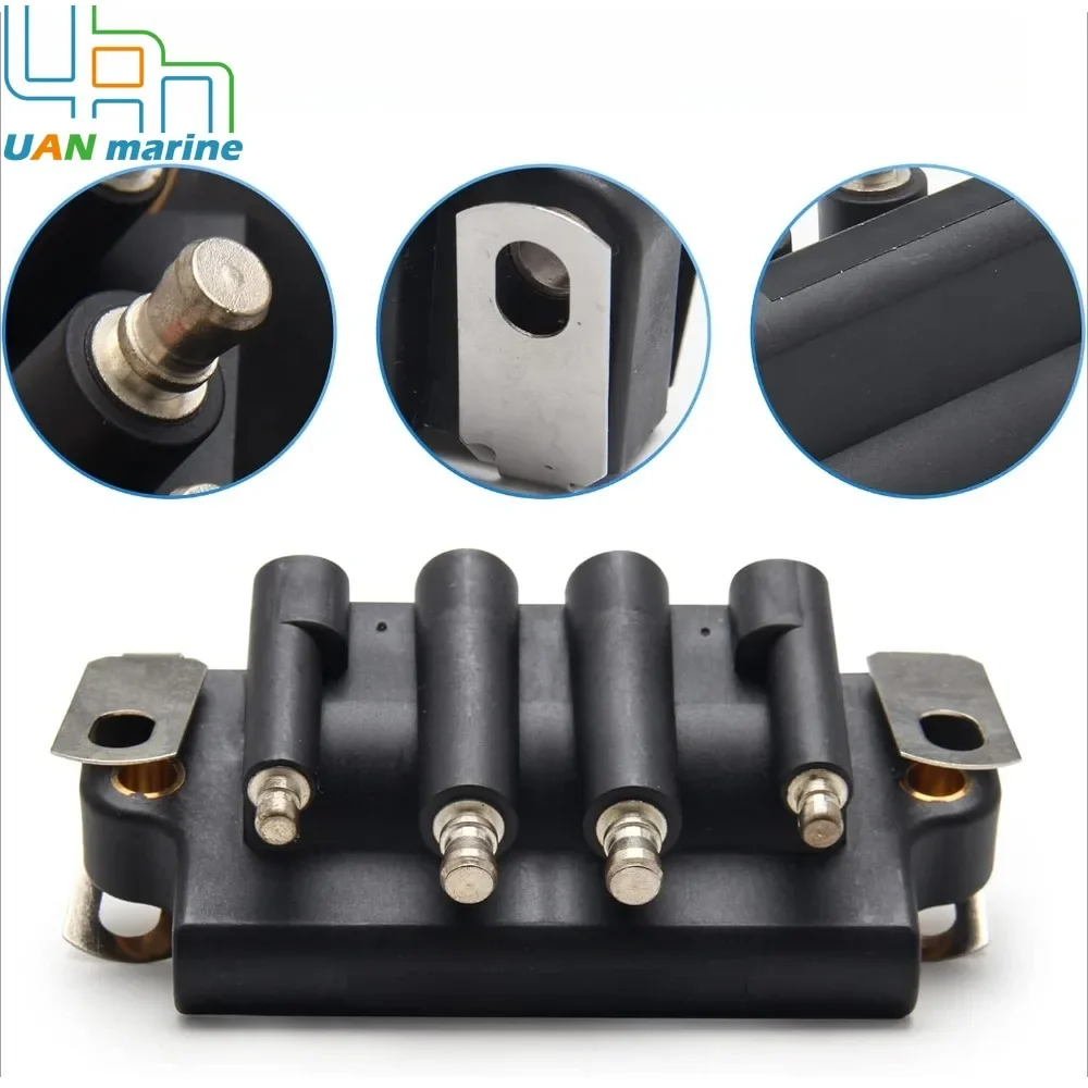 

0583740 583298 Подходит для подвесных моторов Johnson Evinrude OMC от 2 до 175 л.с., катушка зажигания с двойным разъемом, 583740 18-5170 183-3740