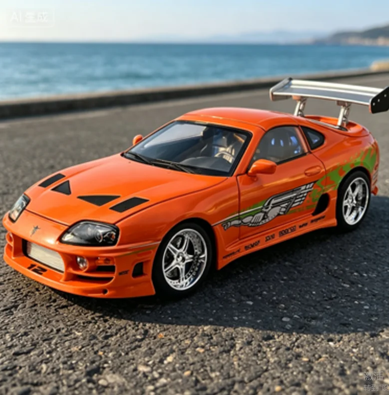 1:24 A80 Bull Demon King Alloy Car Model Pull Back Sound and Light Toys Cross-border Hot Sale