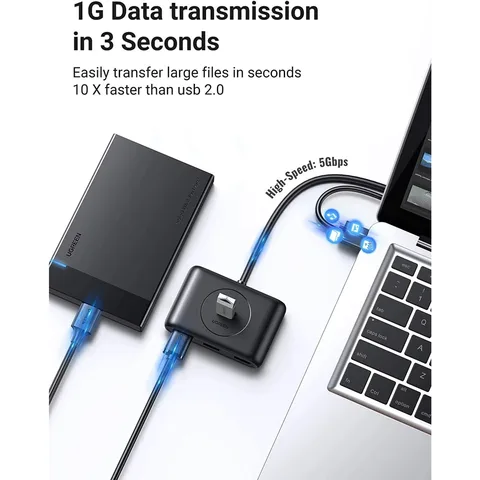 UGREEN USB 3.0 хаб 4 портов