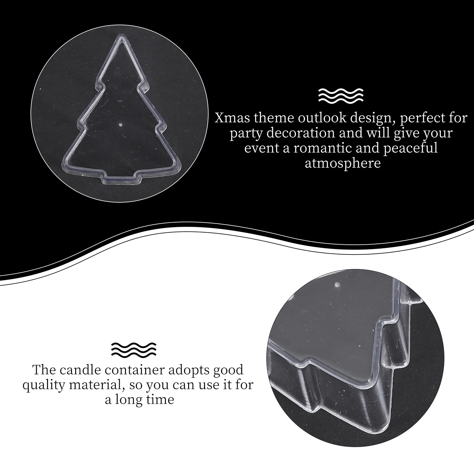 20 個クリスマスツリーベルカップ難燃性プラスチックシェル DIY 作成コンテナパーティーの装飾ギフト用