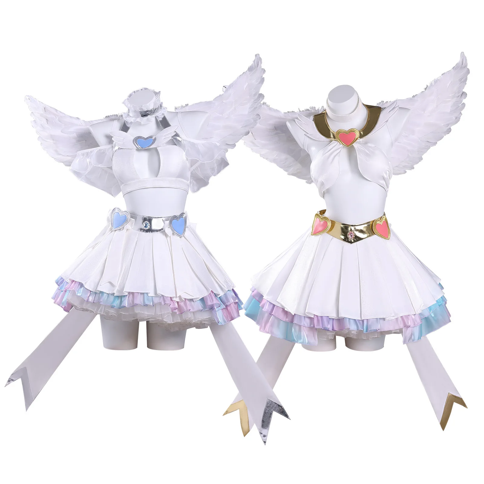 Panty Stocking with Garterbelt Cosplay Costume Wig Pantiel Anarchy New Panty Stocking with Garterbelt Angel Skirt Wing