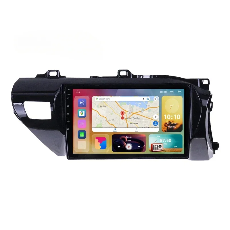 10 inch Android 10 car dvd gps multimedia player radio video    o Stereo navigation for     Hilux RHD 2016-2018