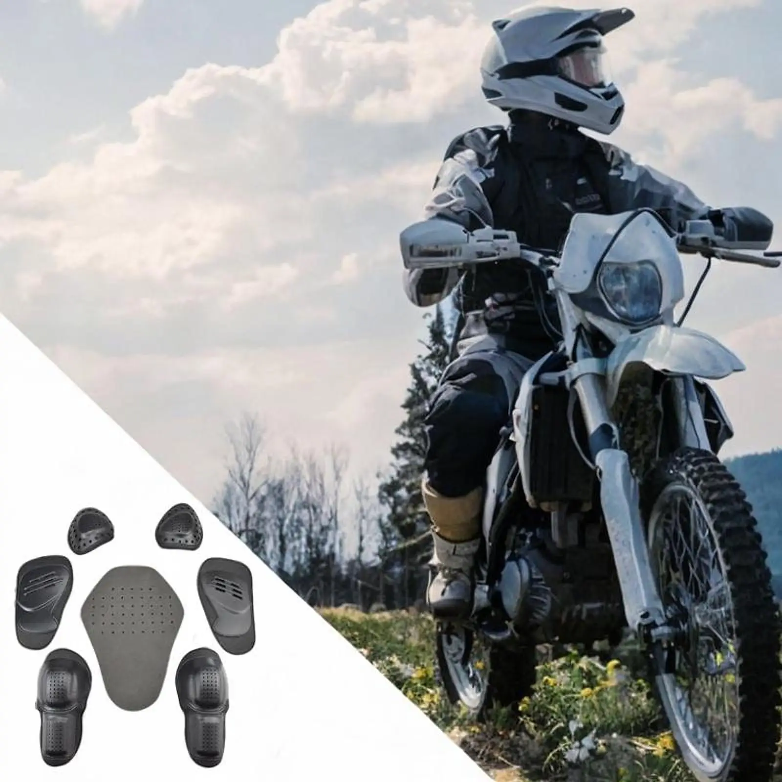 Motorcycle Riding Protector Pad Set for Men Women Breathable Multipurpose Professional Motorcycle Accessories Racing Guard Biker