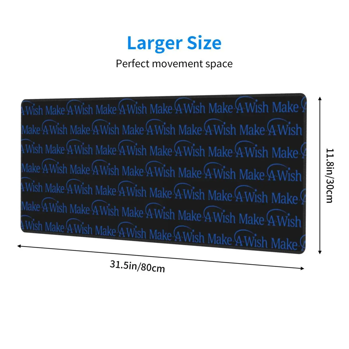 Make A Wish Foundation Of America Large Mouse Pad Computer Keyboard Mouse Mat Gaming PC Laptop Desk Mat Office Table Mats