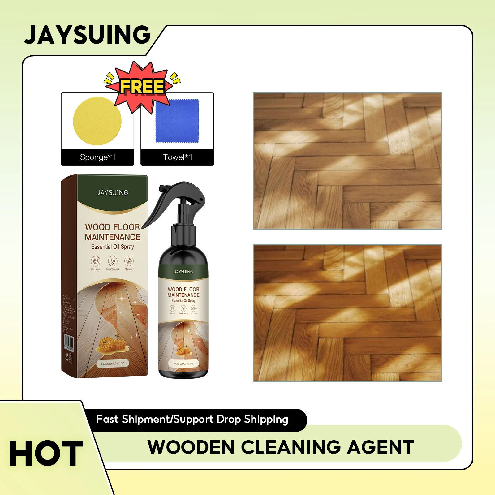 

Wooden Cleaning Agent Floor Maintenance Heavy Oil Stain Mildew Spot Removal Tables Shiny Wear Resistant Tile Polishing Liquid