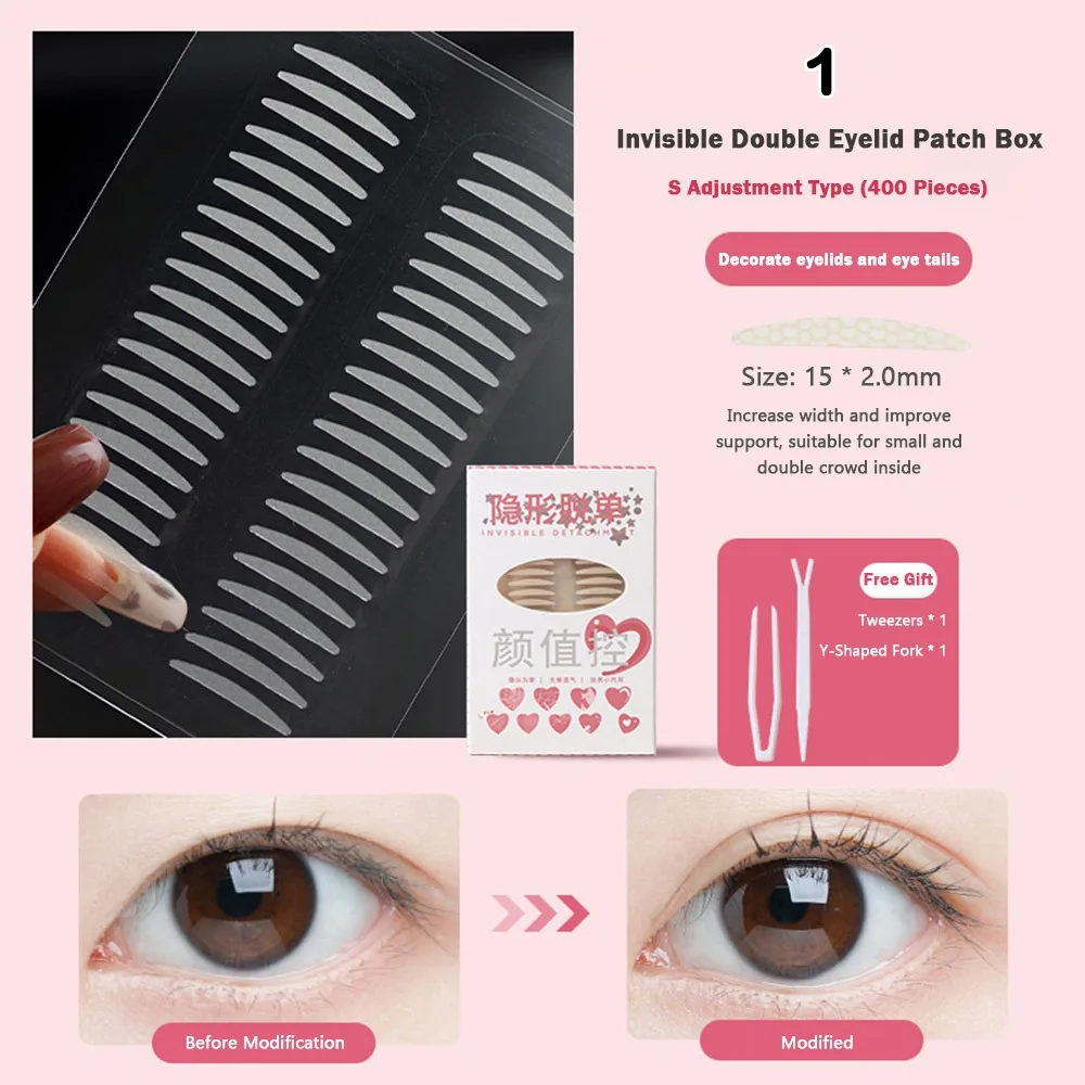 Nouveau ruban adhésif Double paupière longue durée, résistant à la sueur, étanche, Invisible, maille naturelle, pour débutants