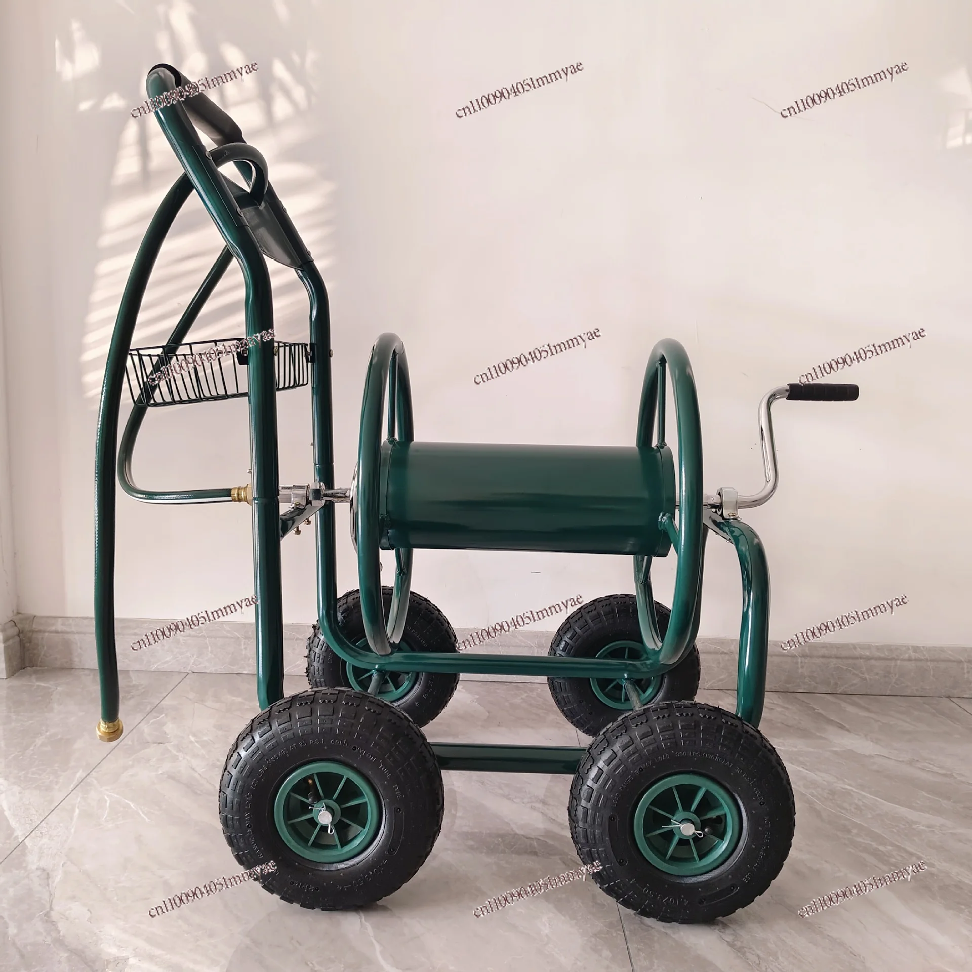 Garden water pipe cart Gardening watering reel cart Hand push tool cart