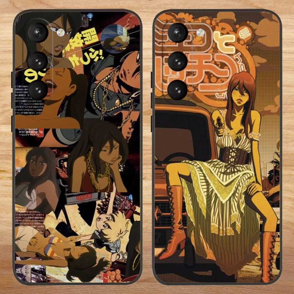 Michiko To Hatchin Michiko Malandro Phone Case For Samsung S23,23,22,30,21,10,9,Note20 Ultra,Lite,Ultra,5G,Plus,FE,Black Case