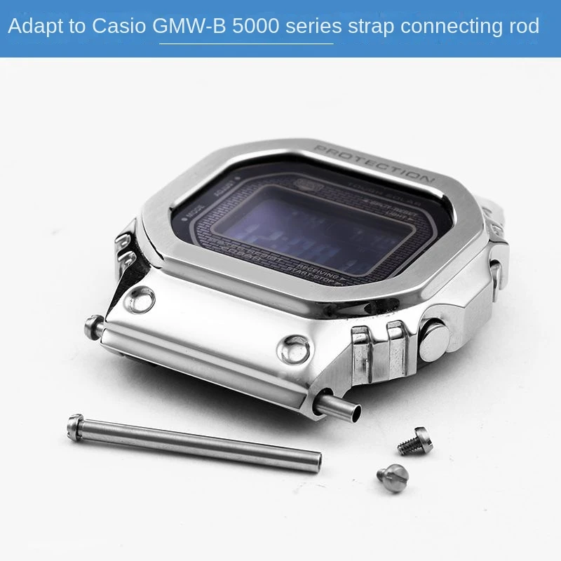 For Casio G-SHOCK series GMW-B5000 GMWB5000 watch strap watchband connecting rod small gold block silver block screw rod sleeve