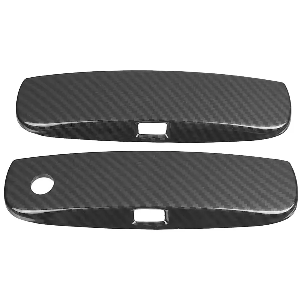 Car Upgrade Carbon Fiber Glossy Black Red Door Handle Shell For Dodge Challenger 2012-2021 Cars Accessories Car Stickers view 3