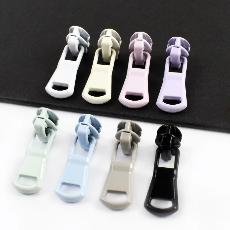 

Meetee 3# Sewing Zipper Repair Kits 10-50Pcs Reversed Zippers Slider for Nylon Zips Clothes Decorative Zip Cursor Replacement