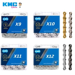 KMC Chain X8 X9 X10 X11 X12 MTB Road Bike Bicycle Chain For 8/9/10/11/12 Speed Crankset Derailleur Accessories for Shimano SRAM