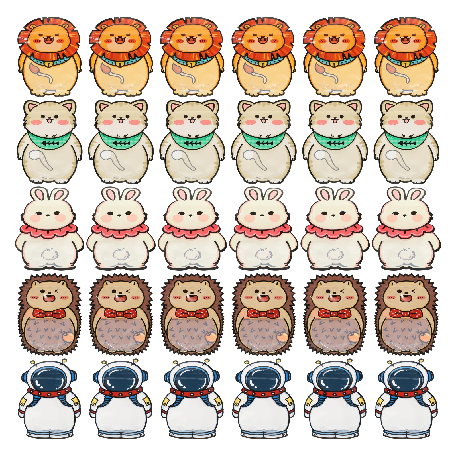 

50 Pcs Candy Cookies Gift Bag Goodie Bags for Party Favors Decorate Pp Cartoon Animal