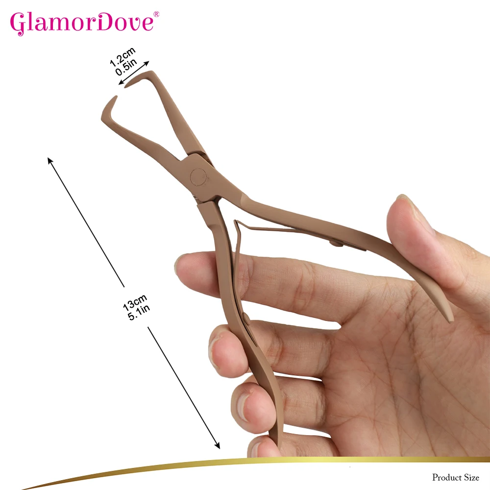 Hair Threader Loop Tool Hair Extension Pliers Kit Micro Beads Closer Plier Mini Size Metal Sectioning Clips And Matte Color Hair