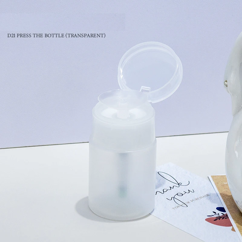 Bouteilles à pompe pour ongles 1P, rechargeables, vides, distributeur à pompe à pression, bouteille pour dissolvant de vernis à ongles, outil de manucure, bouteille à pression