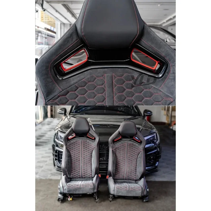 TT A4 A5 A6 A7 A8 Q3 Q5 Q7 Carbon Fiber Bucket Seat For All  To RS Car Accessories Racing Sports Seats Custom Leather Design