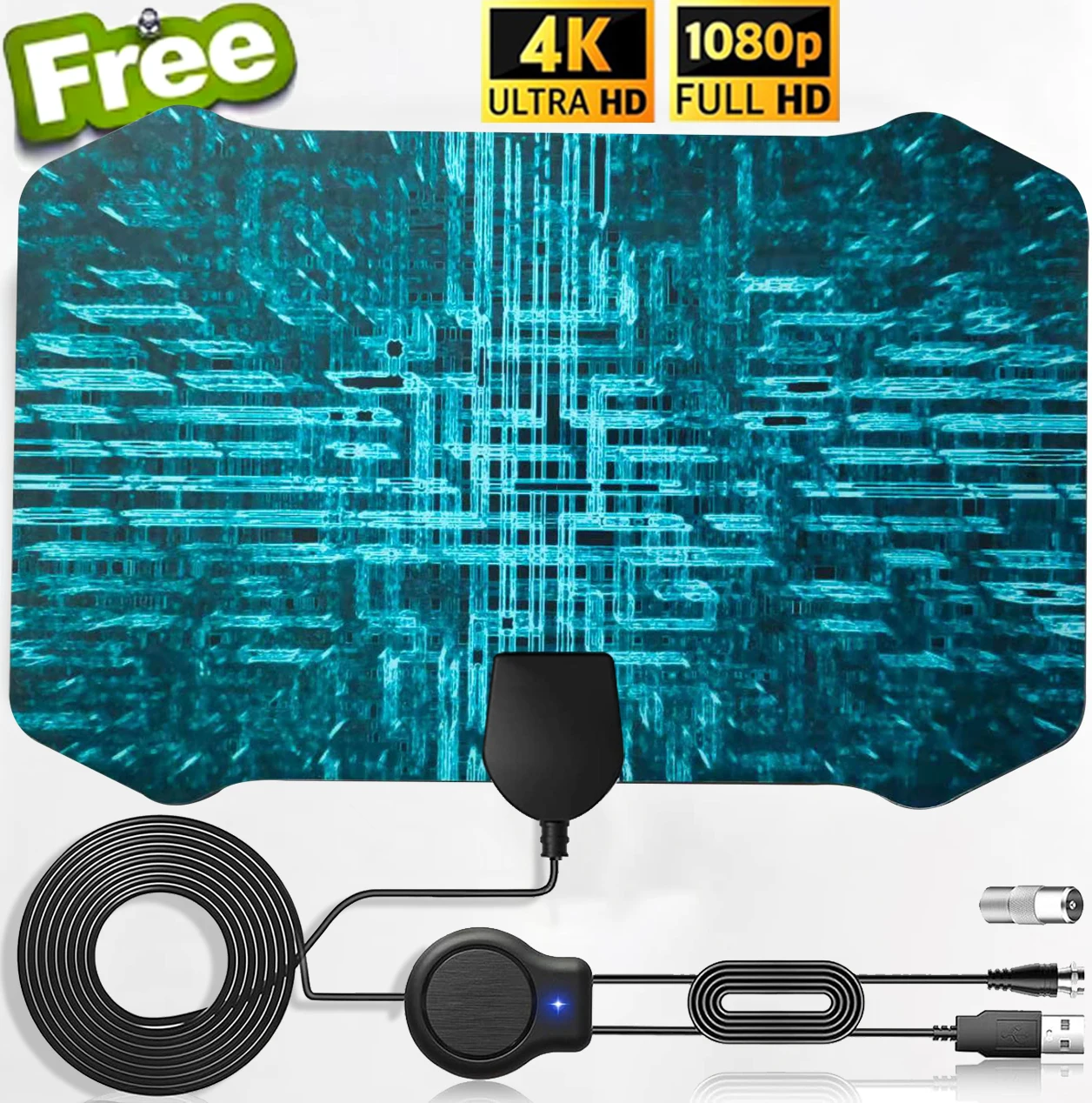 4K High-Definition Remote Reception Tv Antenna Hdtv Indoor Digital Enhanced Tv Antenna Film Antenna Indoor Antenna