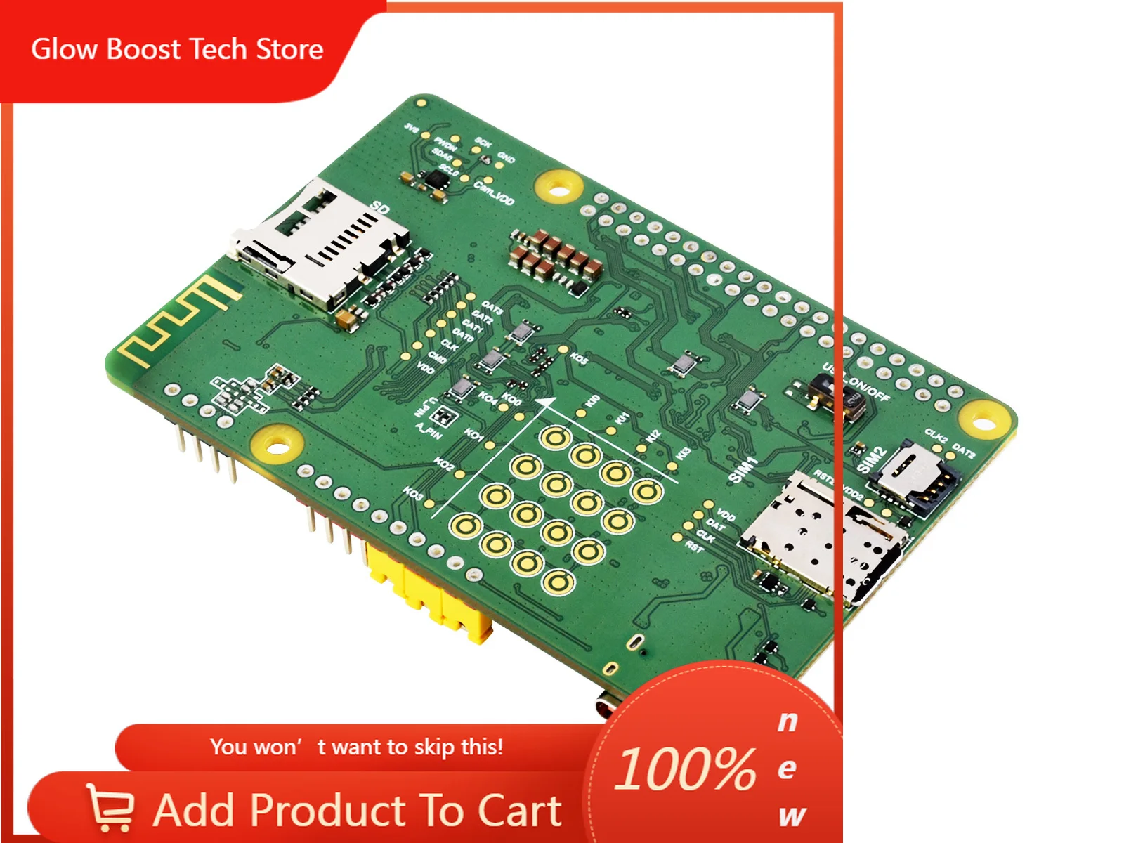 

NYWaveshare EC200U-AU C4-P01 development board Designed for QuecPython, Multi-Mode & Multi-Band support, LTE Cat-1 / Bluetooth