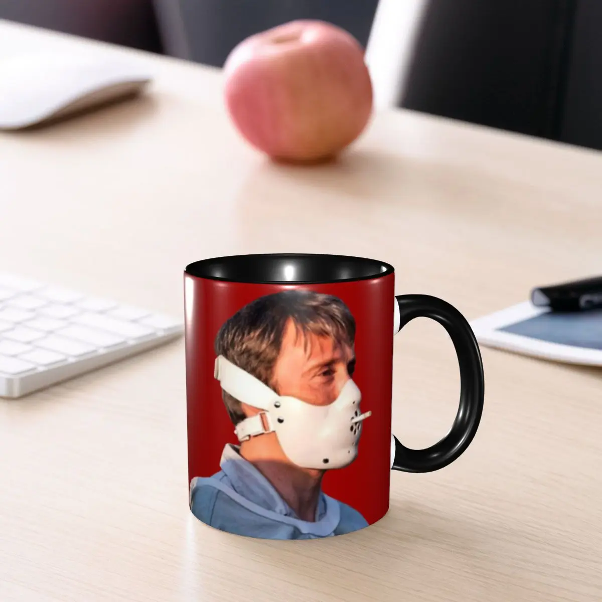 Hannibal Lecter Coffee Mugs DIY Custom Mads Mikkelsen Ceramic Mug Cup Creative Gift