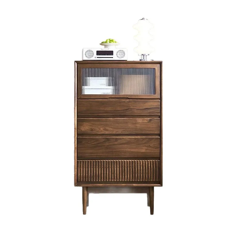 

Retro solid wood chest storage cabinet living room wooden drawer cabinet storage bedroom new product